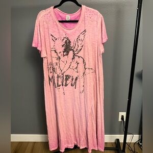 Magnolia pearl Malibu cherub tee dress -allium